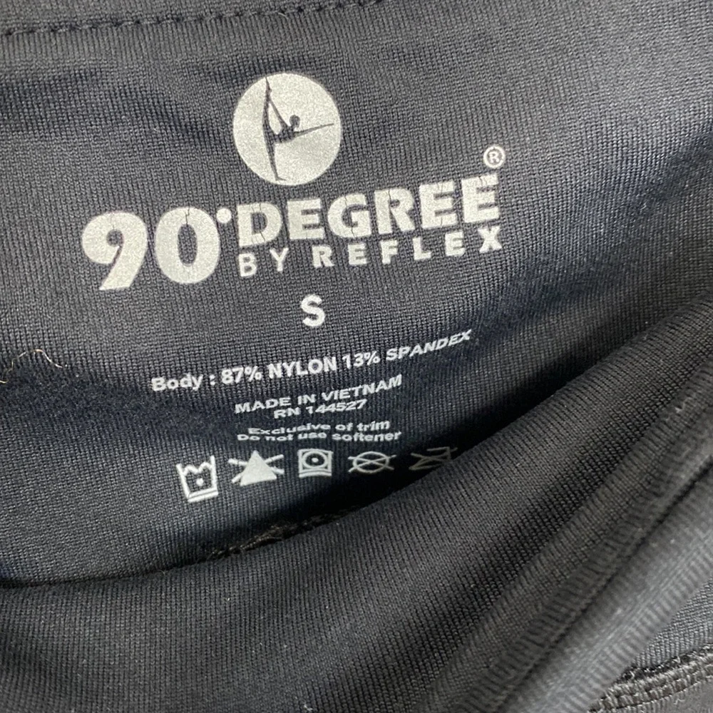 90° By Reflex Capri Length Athletic Leggings Black Size: Small - Picture 3 of 3